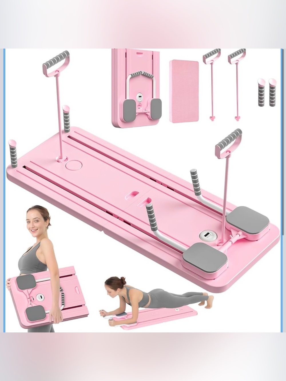Pilates Board - Pilates Reformer Set, Multi-Purpose Foldable